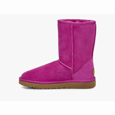 Botas UGG Classic Short II Mulher Fucsia | PT-MFZRG